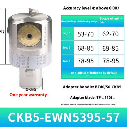 2049-Fine adjustment fine boring cutter adjustable boring head ENH insert holder machining center deep hole boring tool holder CKB boring shank Shandong Denso Pricision Tools Co.,Ltd.