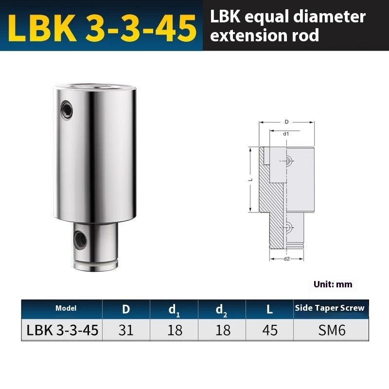 2057-CNC LBK1/2/3/4 equal diameter boring tool extension rod fine-tuning machining center rough and fine boring tool handle extension connecting rod Shandong Denso Pricision Tools Co.,Ltd.