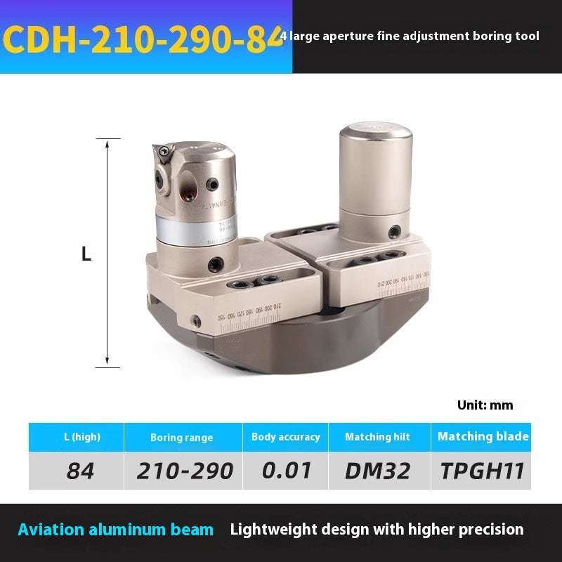 2051-Fine-tuned fine boring cutter, bridge CBH, adjustable bt40/bt50 large bore double-edged rough boring cutter, outer cylindrical boring shank Shandong Denso Pricision Tools Co.,Ltd.