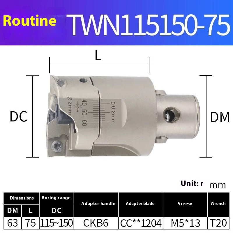 2048-Double-edged TWN rough boring cutter holder BT40 adjustable CNC deep hole boring head TWE CNC CKB/BST boring shank Shandong Denso Pricision Tools Co.,Ltd.