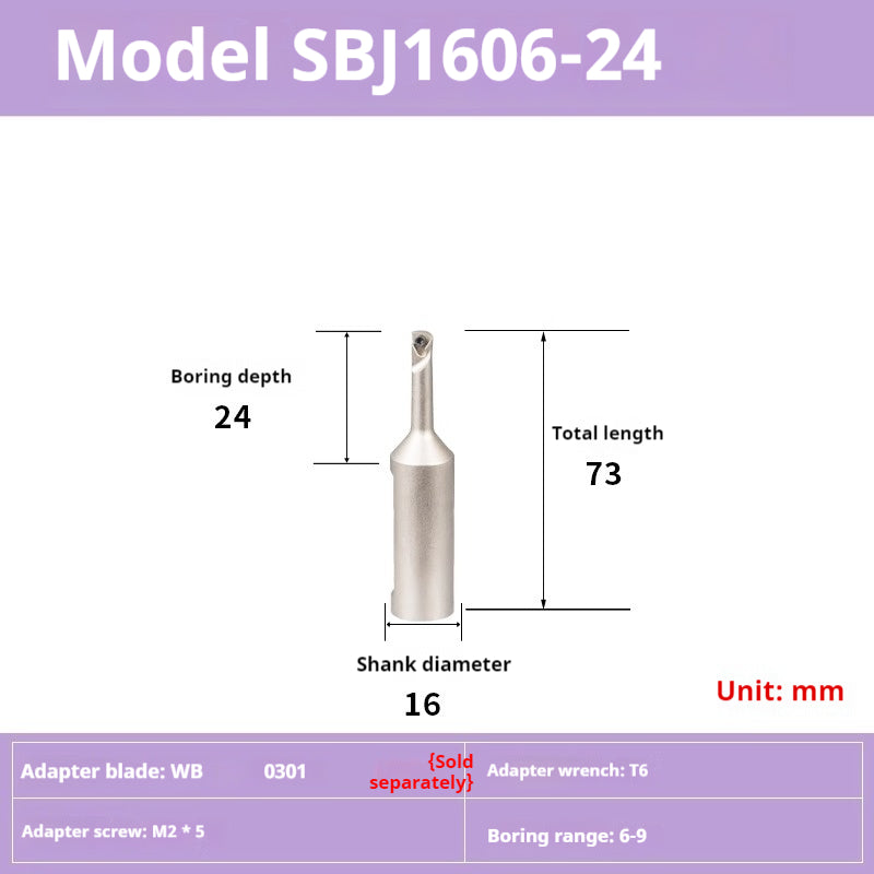 2055-Fine-tuned fine boring cutter set, CNC machining center, adjustable fine boring head, BT40 boring cutter SBJ shank Shandong Denso Pricision Tools Co.,Ltd.