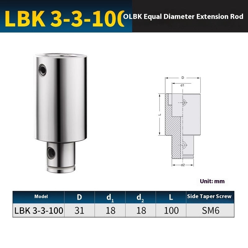 2057-CNC LBK1/2/3/4 equal diameter boring tool extension rod fine-tuning machining center rough and fine boring tool handle extension connecting rod Shandong Denso Pricision Tools Co.,Ltd.