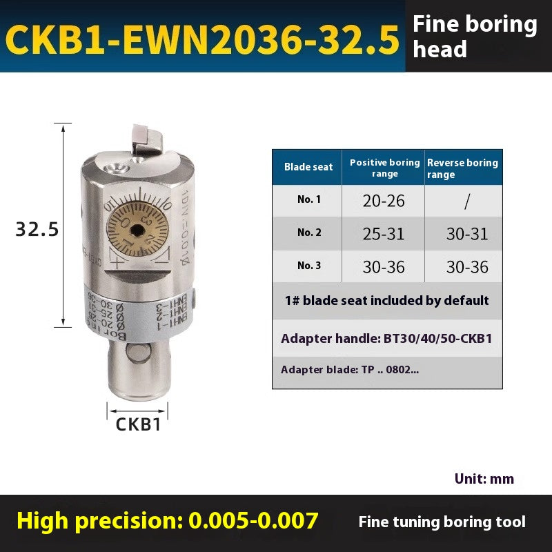 2053-Fine-tuning precision boring tool BT40-EWN tool holder double-edged rough boring tool outer diameter machining center nbh2084NBJ16 set Shandong Denso Pricision Tools Co.,Ltd.