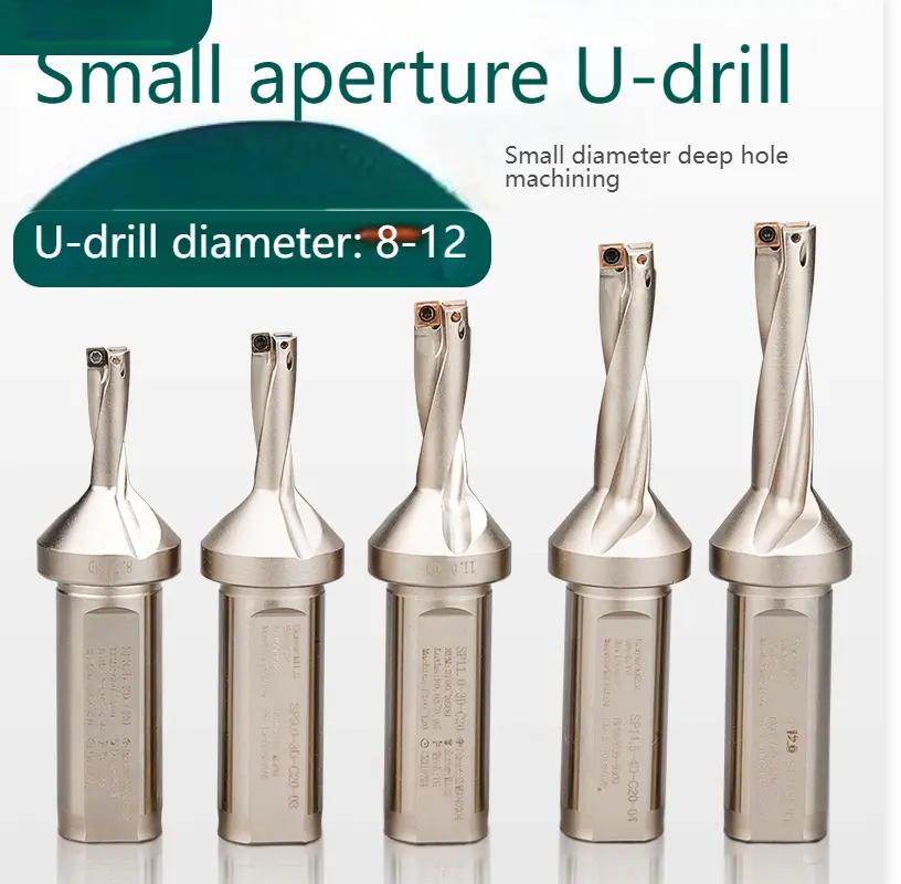 CNC small-aperture U drill WC/SP for rapid and forceful drilling lathe with water-spraying single-edge U drill holder in 2345 diameter Shandong Denso Pricision Tools Co.,Ltd.