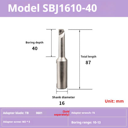 2055-Fine-tuned fine boring cutter set, CNC machining center, adjustable fine boring head, BT40 boring cutter SBJ shank Shandong Denso Pricision Tools Co.,Ltd.