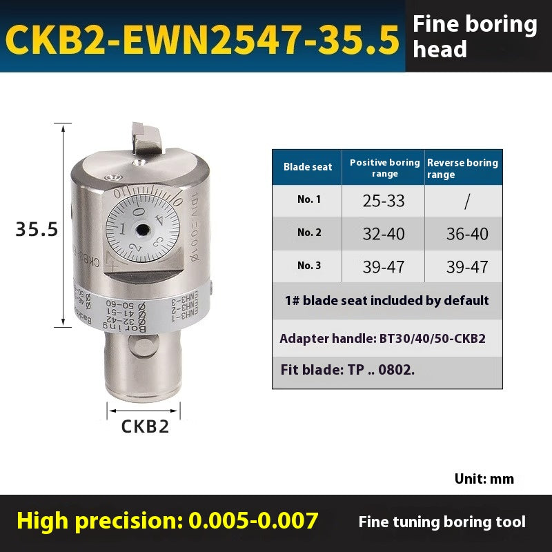 2053-Fine-tuning precision boring tool BT40-EWN tool holder double-edged rough boring tool outer diameter machining center nbh2084NBJ16 set Shandong Denso Pricision Tools Co.,Ltd.