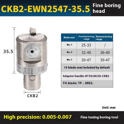 2053-Fine-tuning precision boring tool BT40-EWN tool holder double-edged rough boring tool outer diameter machining center nbh2084NBJ16 set Shandong Denso Pricision Tools Co.,Ltd.