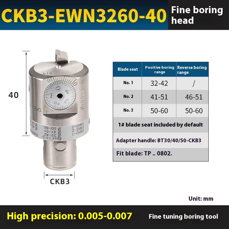 2053-Fine-tuning precision boring tool BT40-EWN tool holder double-edged rough boring tool outer diameter machining center nbh2084NBJ16 set Shandong Denso Pricision Tools Co.,Ltd.