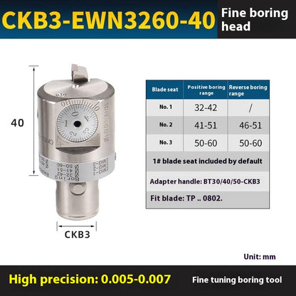 2053-Fine-tuning precision boring tool BT40-EWN tool holder double-edged rough boring tool outer diameter machining center nbh2084NBJ16 set Shandong Denso Pricision Tools Co.,Ltd.