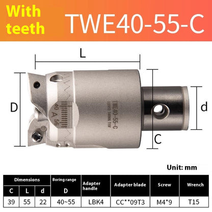 2048-Double-edged TWN rough boring cutter holder BT40 adjustable CNC deep hole boring head TWE CNC CKB/BST boring shank Shandong Denso Pricision Tools Co.,Ltd.