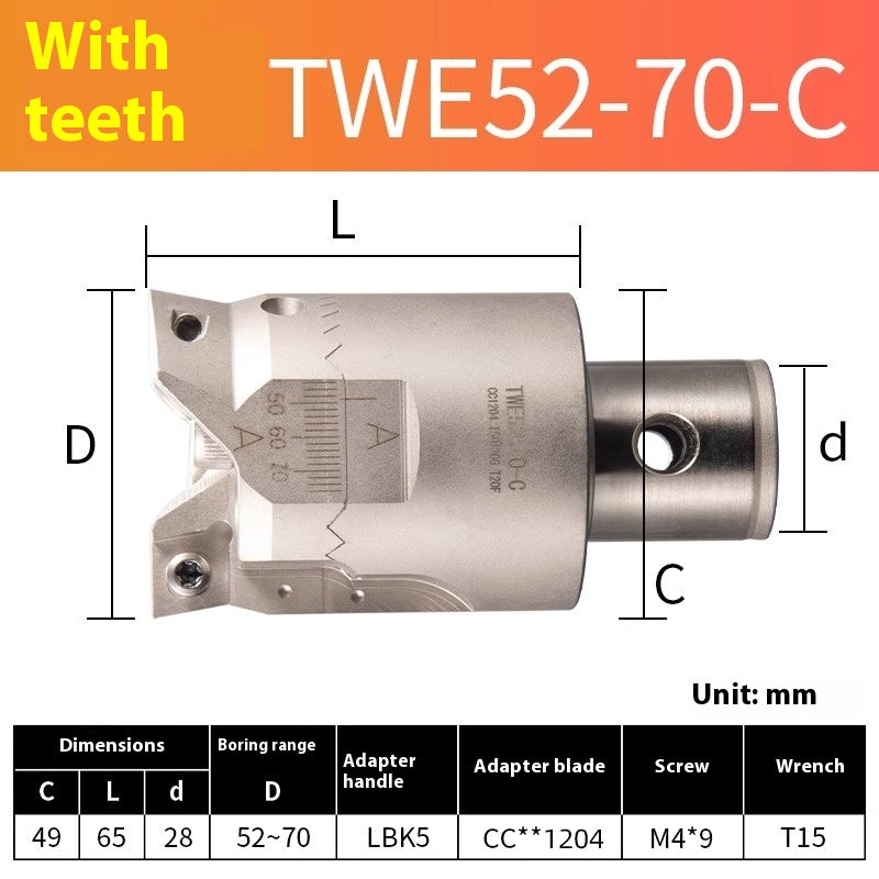 2048-Double-edged TWN rough boring cutter holder BT40 adjustable CNC deep hole boring head TWE CNC CKB/BST boring shank Shandong Denso Pricision Tools Co.,Ltd.