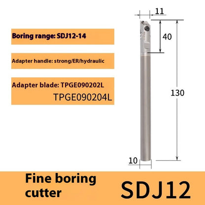 2055-Fine-tuned fine boring cutter set, CNC machining center, adjustable fine boring head, BT40 boring cutter SBJ shank Shandong Denso Pricision Tools Co.,Ltd.