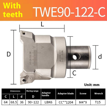 2048-Double-edged TWN rough boring cutter holder BT40 adjustable CNC deep hole boring head TWE CNC CKB/BST boring shank Shandong Denso Pricision Tools Co.,Ltd.