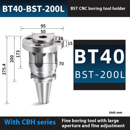 2051-Fine-tuned fine boring cutter, bridge CBH, adjustable bt40/bt50 large bore double-edged rough boring cutter, outer cylindrical boring shank Shandong Denso Pricision Tools Co.,Ltd.