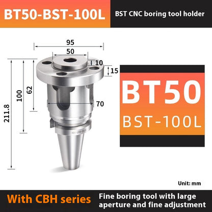 2051-Fine-tuned fine boring cutter, bridge CBH, adjustable bt40/bt50 large bore double-edged rough boring cutter, outer cylindrical boring shank Shandong Denso Pricision Tools Co.,Ltd.