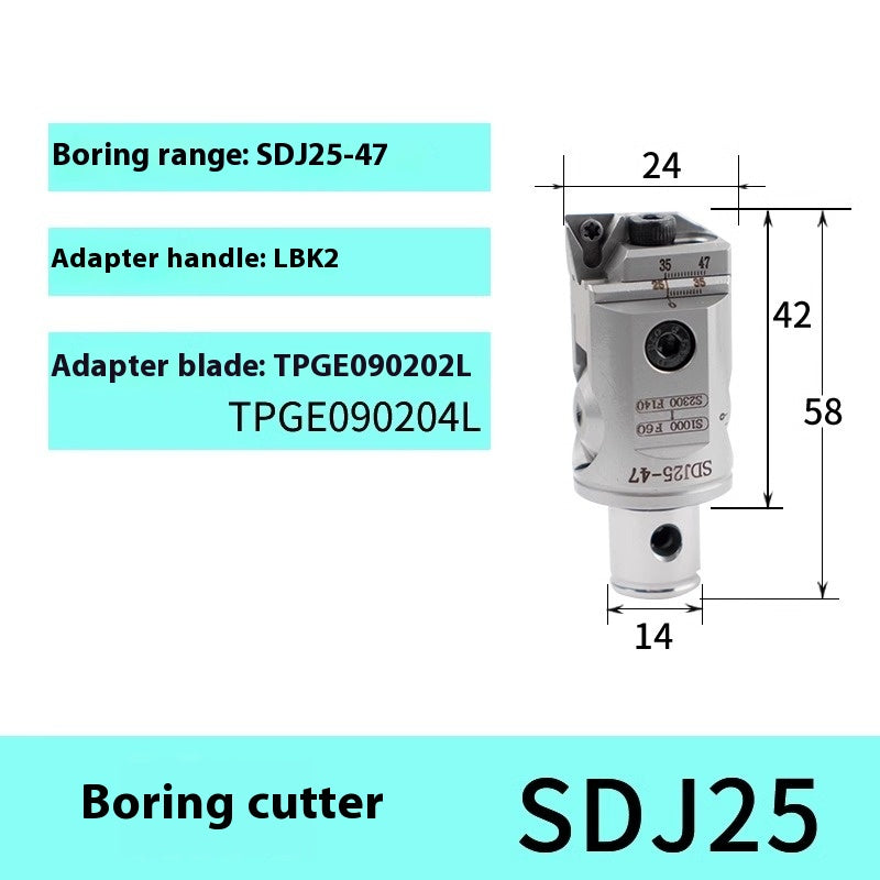 2055-Fine-tuned fine boring cutter set, CNC machining center, adjustable fine boring head, BT40 boring cutter SBJ shank Shandong Denso Pricision Tools Co.,Ltd.