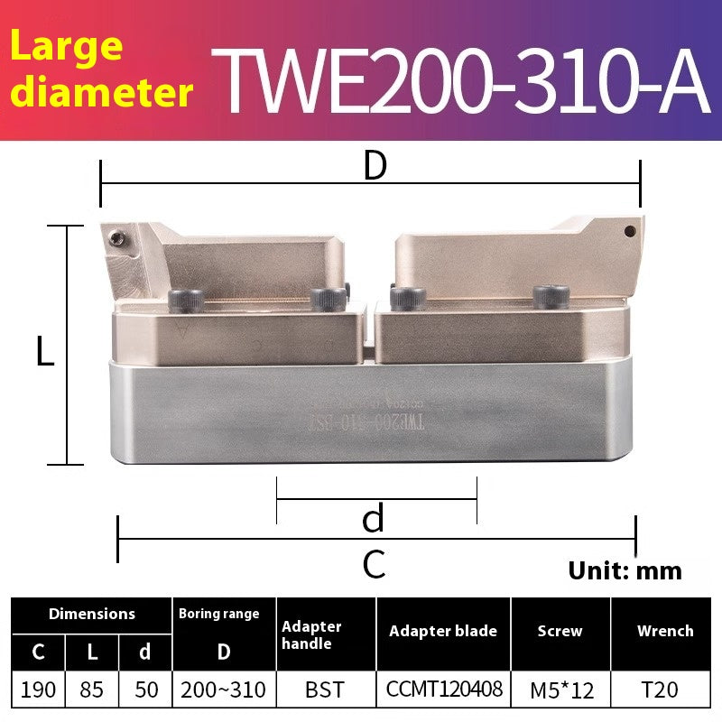 2048-Double-edged TWN rough boring cutter holder BT40 adjustable CNC deep hole boring head TWE CNC CKB/BST boring shank Shandong Denso Pricision Tools Co.,Ltd.