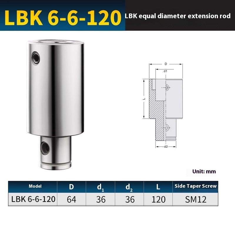 2057-CNC LBK1/2/3/4 equal diameter boring tool extension rod fine-tuning machining center rough and fine boring tool handle extension connecting rod Shandong Denso Pricision Tools Co.,Ltd.