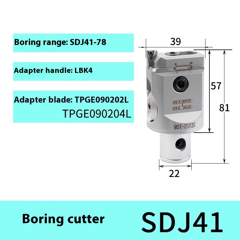 2055-Fine-tuned fine boring cutter set, CNC machining center, adjustable fine boring head, BT40 boring cutter SBJ shank Shandong Denso Pricision Tools Co.,Ltd.