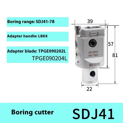 2055-Fine-tuned fine boring cutter set, CNC machining center, adjustable fine boring head, BT40 boring cutter SBJ shank Shandong Denso Pricision Tools Co.,Ltd.