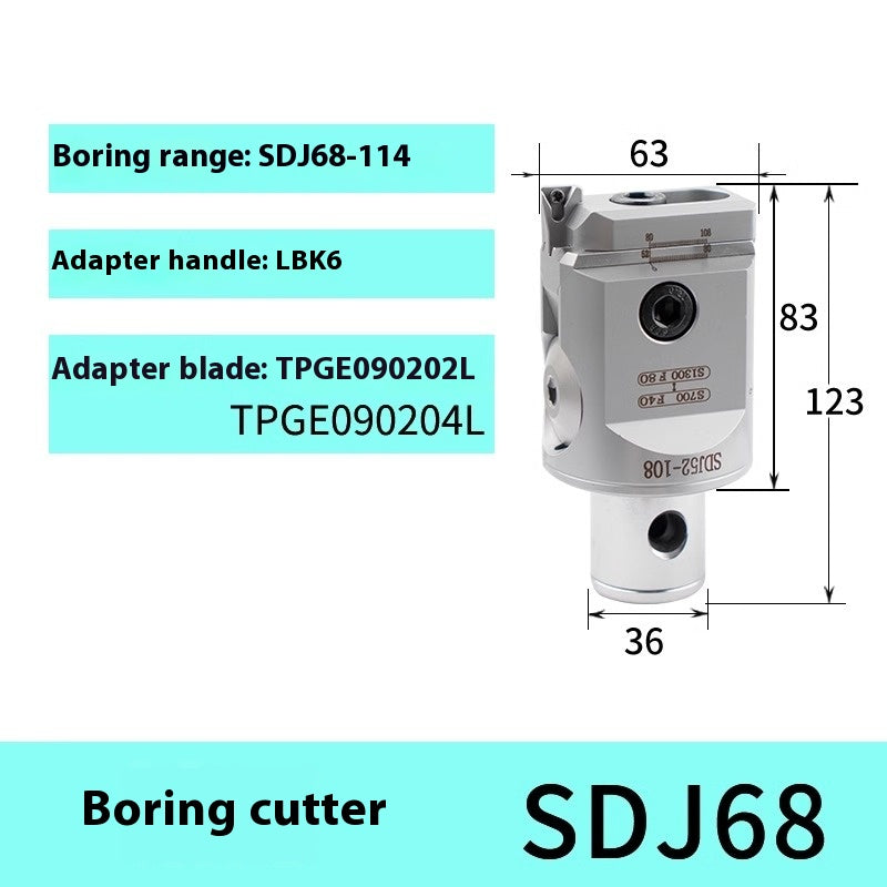 2055-Fine-tuned fine boring cutter set, CNC machining center, adjustable fine boring head, BT40 boring cutter SBJ shank Shandong Denso Pricision Tools Co.,Ltd.