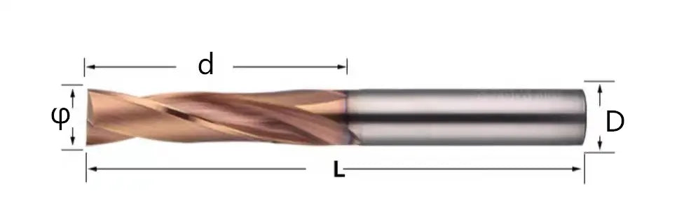 Solid Carbide Drith Flat Bottom Drill Tungsten steel flat bottom drill bit Shandong Denso Pricision Tools Co.,Ltd.