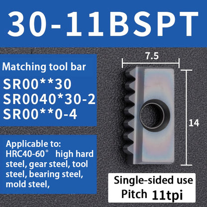 96-Comb milling blade/thread milling blade/comb blade 12/14/21/30 40N/NPT Shandong Denso Pricision Tools Co.,Ltd.