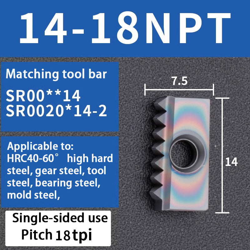 96-Comb milling blade/thread milling blade/comb blade 12/14/21/30 40N/NPT Shandong Denso Pricision Tools Co.,Ltd.