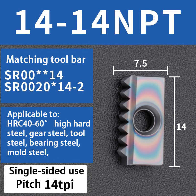 96-Comb milling blade/thread milling blade/comb blade 12/14/21/30 40N/NPT Shandong Denso Pricision Tools Co.,Ltd.