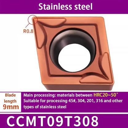 74-Diamond boring inserts CCMT09t304/308 outer circle inner hole insert Shandong Denso Pricision Tools Co.,Ltd.