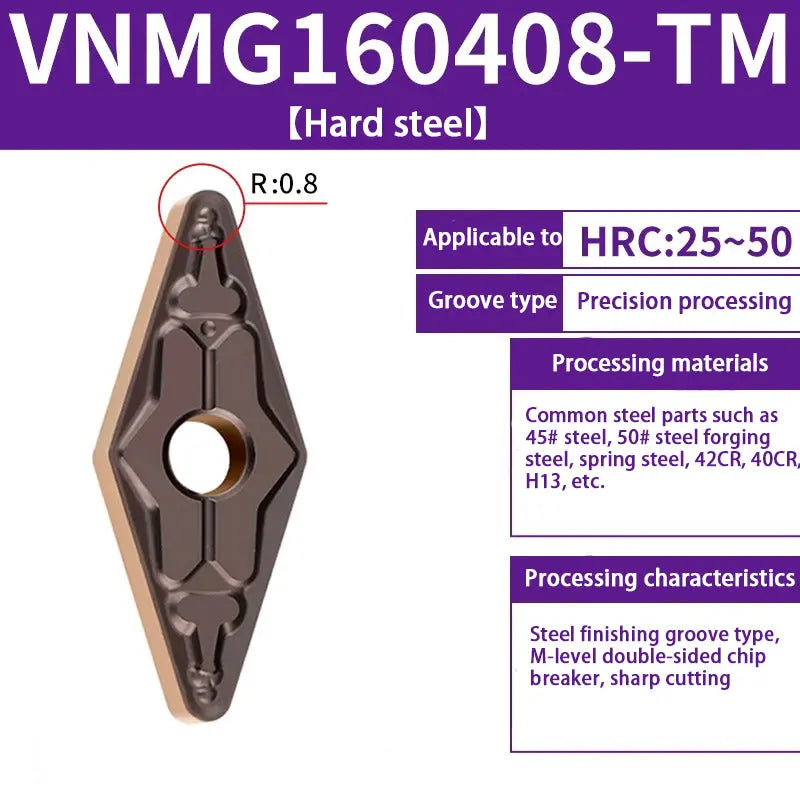 VNMG160408/08 Turning inserts Turning slotting diamond turning tools Shandong Denso Pricision Tools Co.,Ltd.