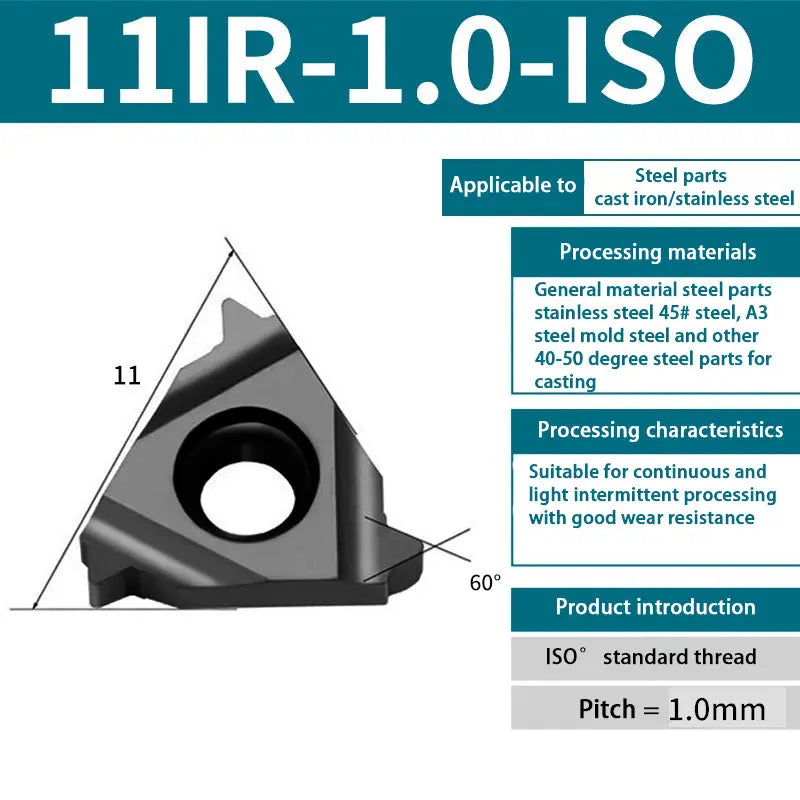 90-11IR/16IR internal thread blade steel blade head blade Universal internal thread turning blade Shandong Denso Pricision Tools Co.,Ltd.