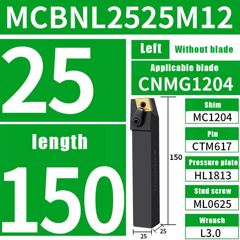 3038-CNC lathe tool bar 75 degree external cylindrical tool bar MCBNR/L lathe