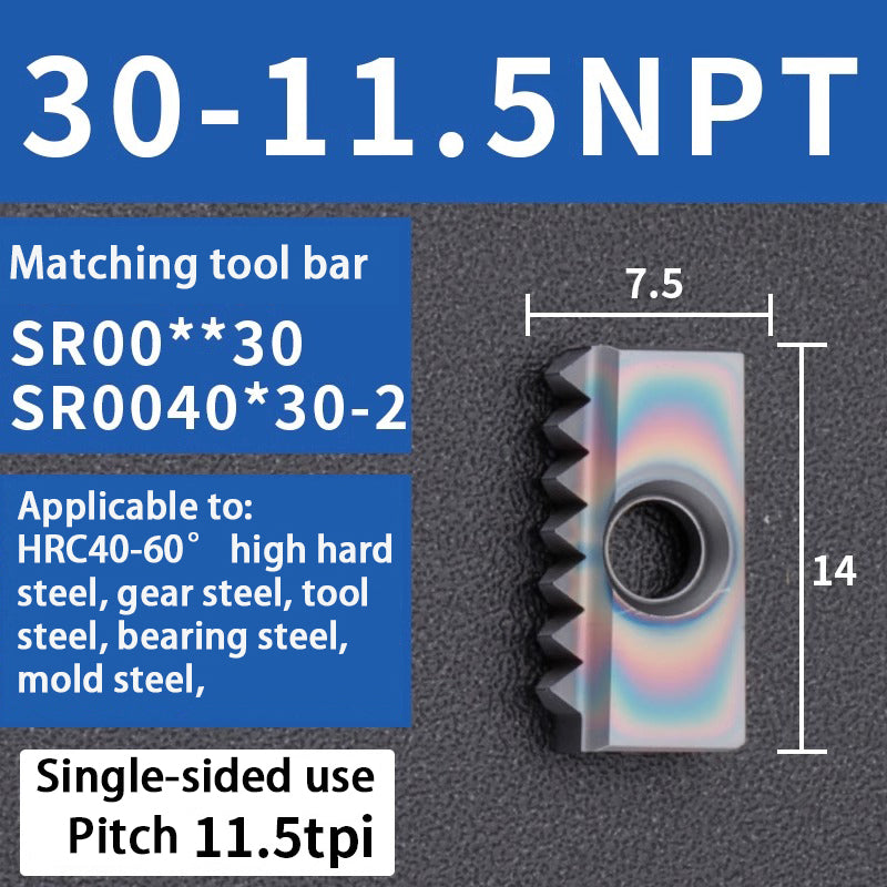 96-Comb milling blade/thread milling blade/comb blade 12/14/21/30 40N/NPT Shandong Denso Pricision Tools Co.,Ltd.