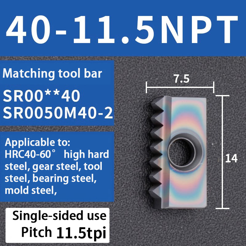 96-Comb milling blade/thread milling blade/comb blade 12/14/21/30 40N/NPT Shandong Denso Pricision Tools Co.,Ltd.