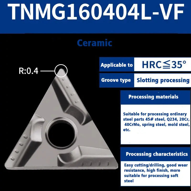 64-Ceramic blade TNMG1604 external turning tool Shandong Denso Pricision Tools Co.,Ltd.