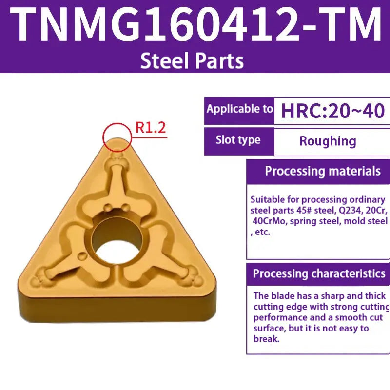 TNMG160404/08 triangle alloy cutter head Shandong Denso Pricision Tools Co.,Ltd.