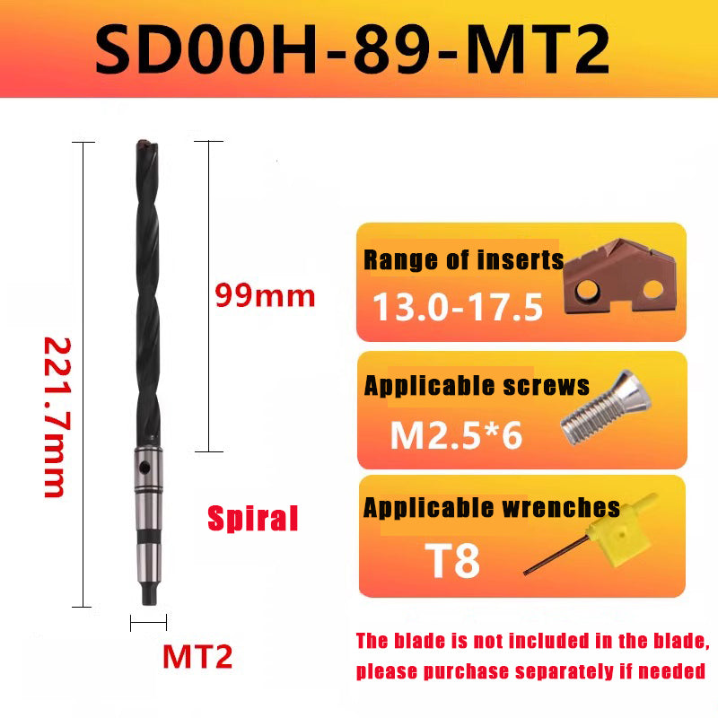 3014-Taper shank spade drill deep hole drill crown drill arbor blade knife grain