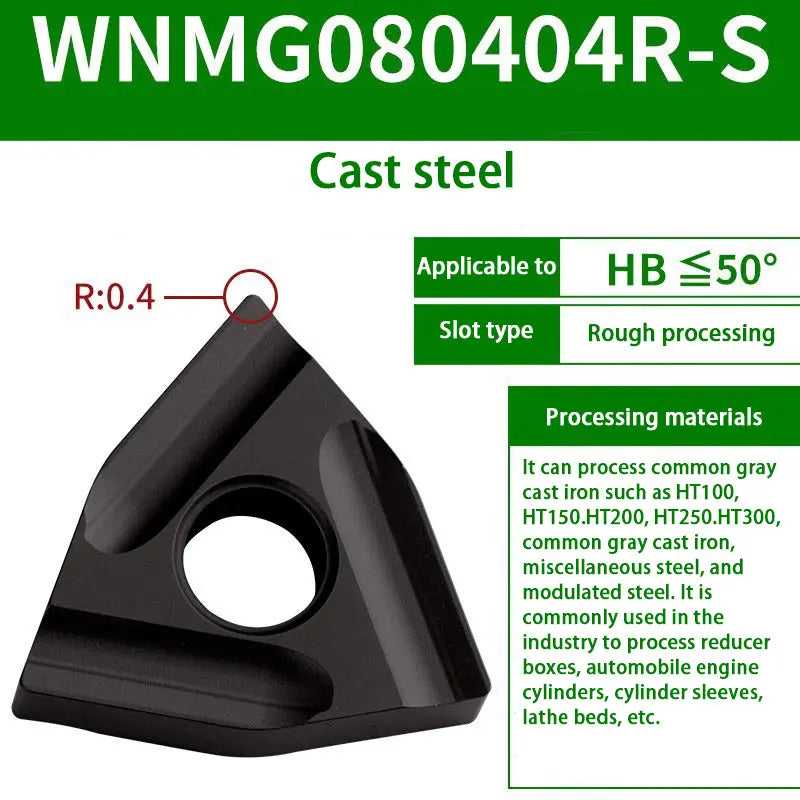 71-WNMG080408/04 Hardened alloy wear-resistant cutter head for steel parts Shandong Denso Pricision Tools Co.,Ltd.