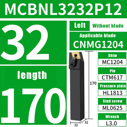 3038-CNC lathe tool bar 75 degree external cylindrical tool bar MCBNR/L lathe