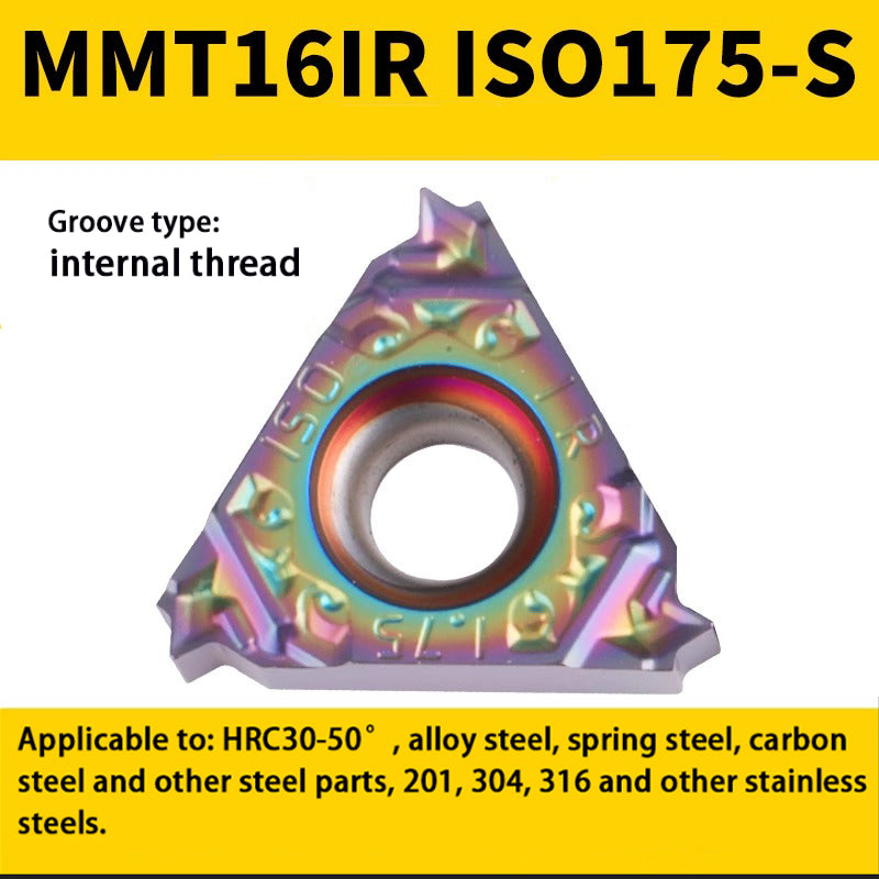 94-Colorful internal/external thread blade MMT 16IR/ER1.5-3.0 teeth steel parts high hardness special Shandong Denso Pricision Tools Co.,Ltd.