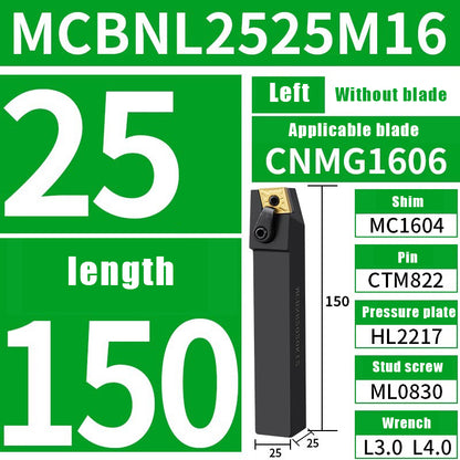 3038-CNC lathe tool bar 75 degree external cylindrical tool bar MCBNR/L lathe