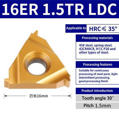 97-Trapezoidal thread internal hole turning cutter 16IR1.5-3 steel casting special Shandong Denso Pricision Tools Co.,Ltd.