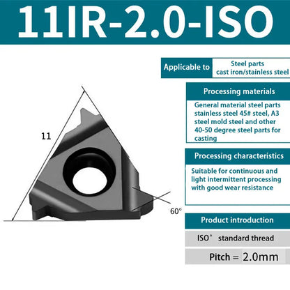 90-11IR/16IR internal thread blade steel blade head blade Universal internal thread turning blade Shandong Denso Pricision Tools Co.,Ltd.