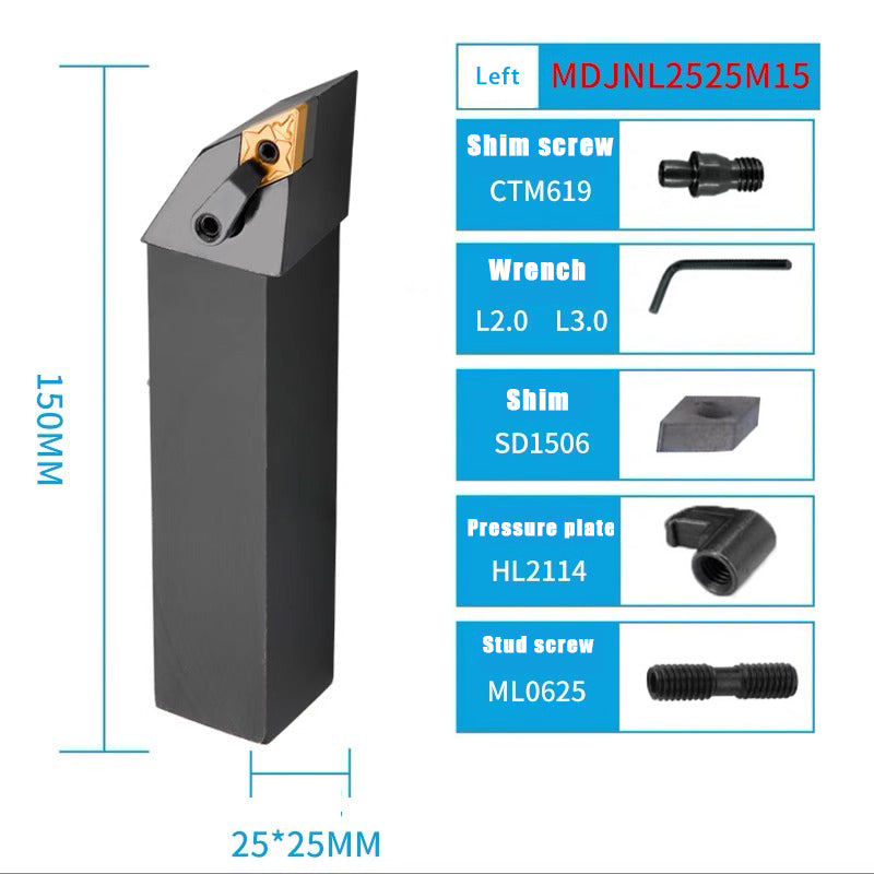 3021-External turning tool CNC turning tool bar 93 degree MDJN external turning tool bar