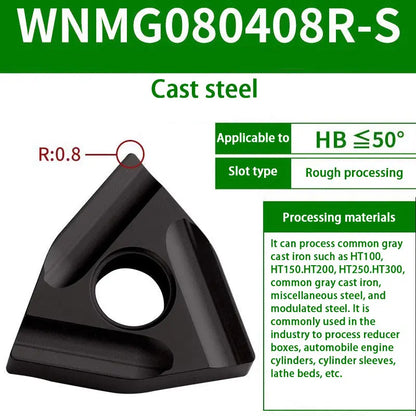 71-WNMG080408/04 Hardened alloy wear-resistant cutter head for steel parts Shandong Denso Pricision Tools Co.,Ltd.