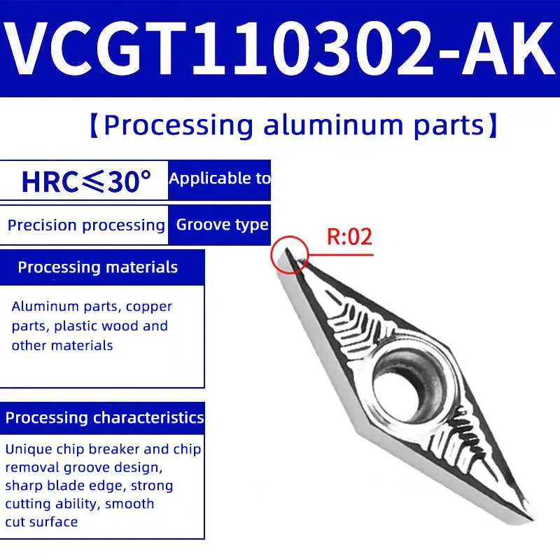 85-VBMT/VCMT/VCGT/VBGT tungsten steel blade diamond head Shandong Denso Pricision Tools Co.,Ltd.