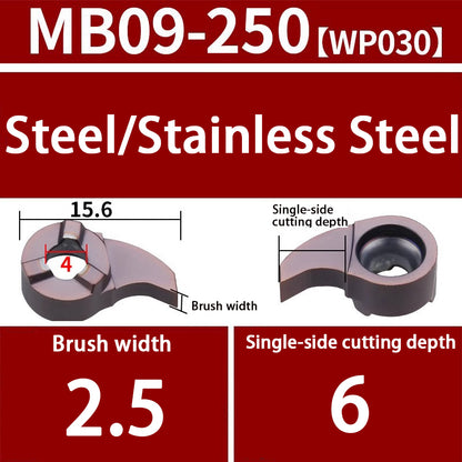 103-comma blade MB09GR/07GR/05GR small hole grooving tool bar inner hole cutting tool Shandong Denso Pricision Tools Co.,Ltd.