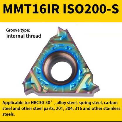 94-Colorful internal/external thread blade MMT 16IR/ER1.5-3.0 teeth steel parts high hardness special Shandong Denso Pricision Tools Co.,Ltd.