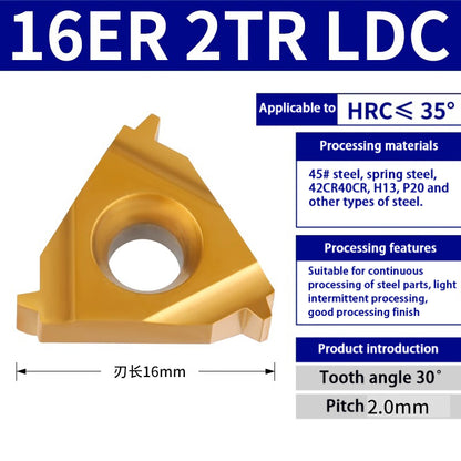 97-Trapezoidal thread internal hole turning cutter 16IR1.5-3 steel casting special Shandong Denso Pricision Tools Co.,Ltd.